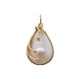 A mabé pearl pendant