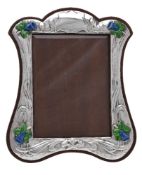 A silver photograph frame