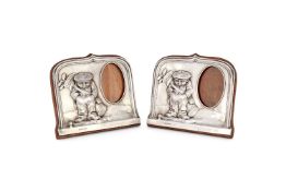 [Golfing interest] A pair of silver photograph frames by Henry Williamson Ltd