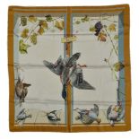 Hermès, A La Fenêtre Du Chasseur, a silk scarf