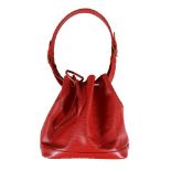 Louis Vuitton, Noe, a red Epi leather handbag