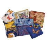 A collection of silk scarves