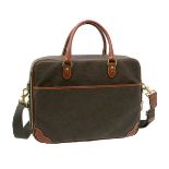 Mulberry, a scotchgrain leather laptop bag