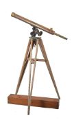 A Victorian lacquered brass 2.75-inch refracting telescope