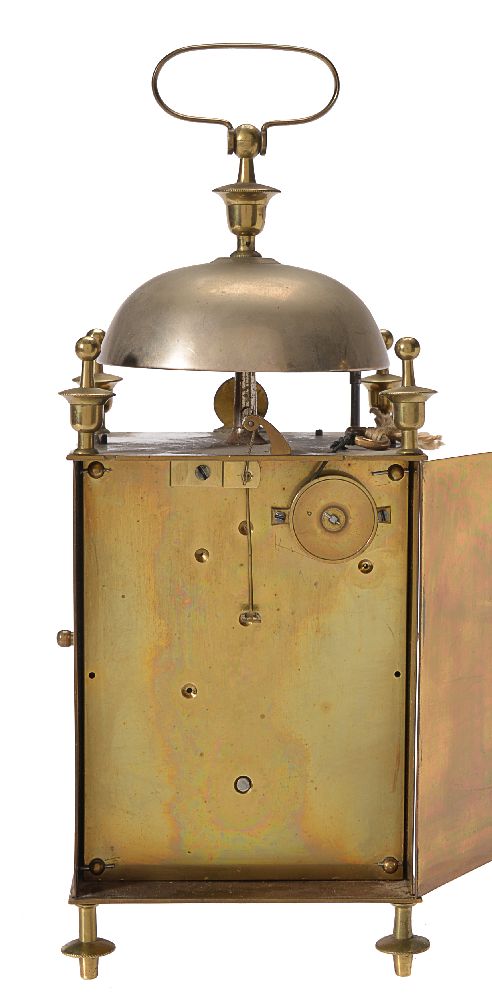 A French gilt and lacquered brass ‘Capuchine’ alarm timepiece - Image 2 of 3