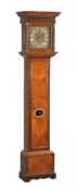 ϒ A William III parquetry banded walnut eight-day longcase clock