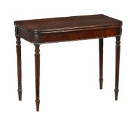 A Regency mahogany tea table