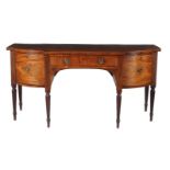 A George III mahogany and inlaid sideboard