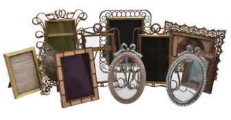 A collection of photograph frames