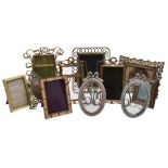 A collection of photograph frames