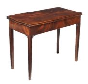 A George III mahogany card table