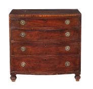 A companion pair of Regency mahogany chests of drawers