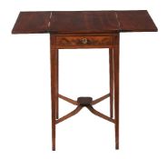 A George III mahogany and inlaid side table