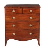 A George III mahogany chest of drawers