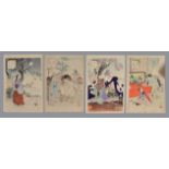 Mizuno Toshikata (1866-1908); Beautiful Women of the Kenkyo Era or Thirty Six Beauties