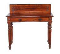 A William IV mahogany side table