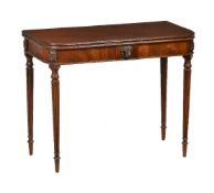 A Regency mahogany tea table