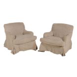 A pair of armchairs in Victorian style