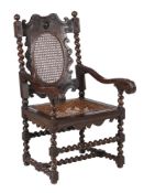 A Dutch Colonial oak armchair