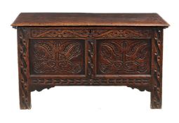 An oak coffer