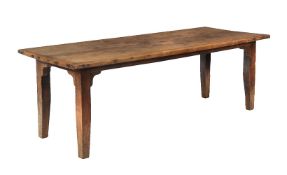 An oak refectory table