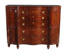 A George IV mahogany dwarf compactum