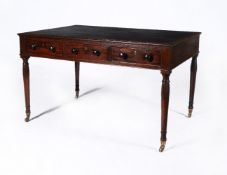 A Regency mahogany library table