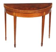 A George III mahogany card table