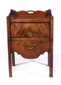 A George III mahogany night commode