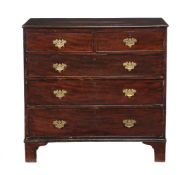 A George III mahogany chest of drawers