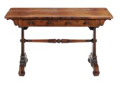 ϒ A George IV rosewood library table