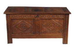 An oak coffer