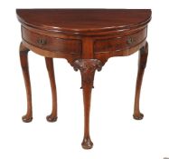 A Dutch mahogany tea table