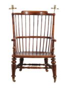 A yew spindleback armchair