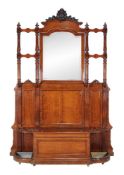 A Victorian mahogany hall stand