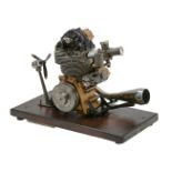 A gold medal winning ½ size working model of a Matchless G50 motor cycle engine