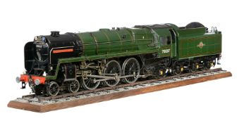 A MLEC gold medal winning model of a 5 inch gauge Britannia class 4-6-2 tender locomotive ‘Hereward