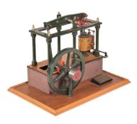 A well-engineered model of a 'Lady Stephanie’ type six column live steam Beam Engine