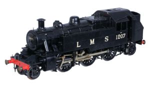 A gauge 1 model of a London Midland Scottish 2-6-2 tank locomotive No 1207