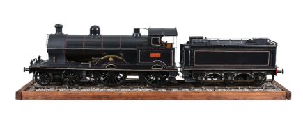 An exhibition quality 3½ inch gauge model of a London North Western Railway Precursor Class 4-4-0 li