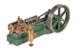 A model of a Stuart Turner S50 horizontal mill engine