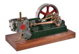 A model of a Stuart Turner No 8 horizontal live steam mill engine