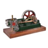 A model of a Stuart Turner No 8 horizontal live steam mill engine