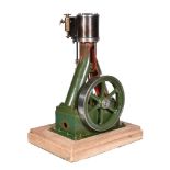 A well-engineered model of a vertical live steam stationary engine