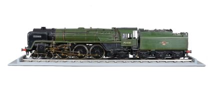 An exhibition quality 5 inch gauge model of a British Railways Standard Class 4-6-2 live steam tende