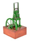 An exhibition standard model of a live steam steeple engine