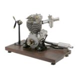 A gold medal winning ½ size working model of a BSA Goldstar DBD34 motor cycle engine