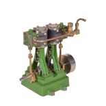 A model of a Stuart Turner D10 vertical marine engine