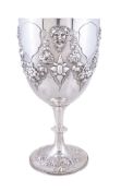 A Victorian silver trophy cup