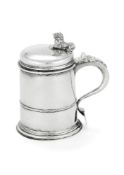 A Queen Anne silver straight-tapered tankard by John Cory